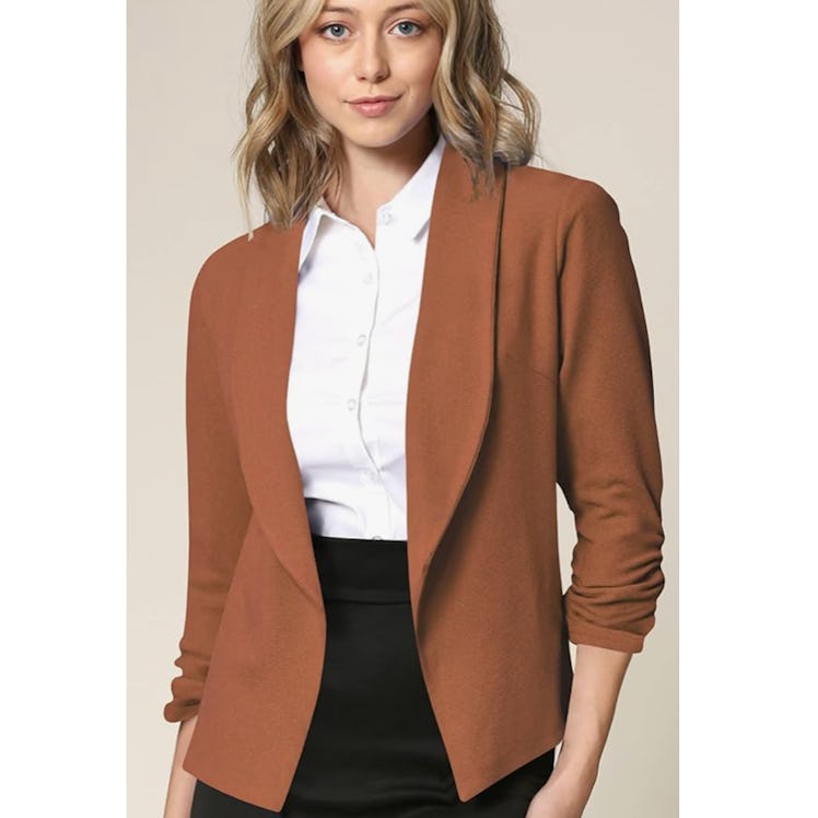 Lock and Love 3/4-Sleeve Blazer