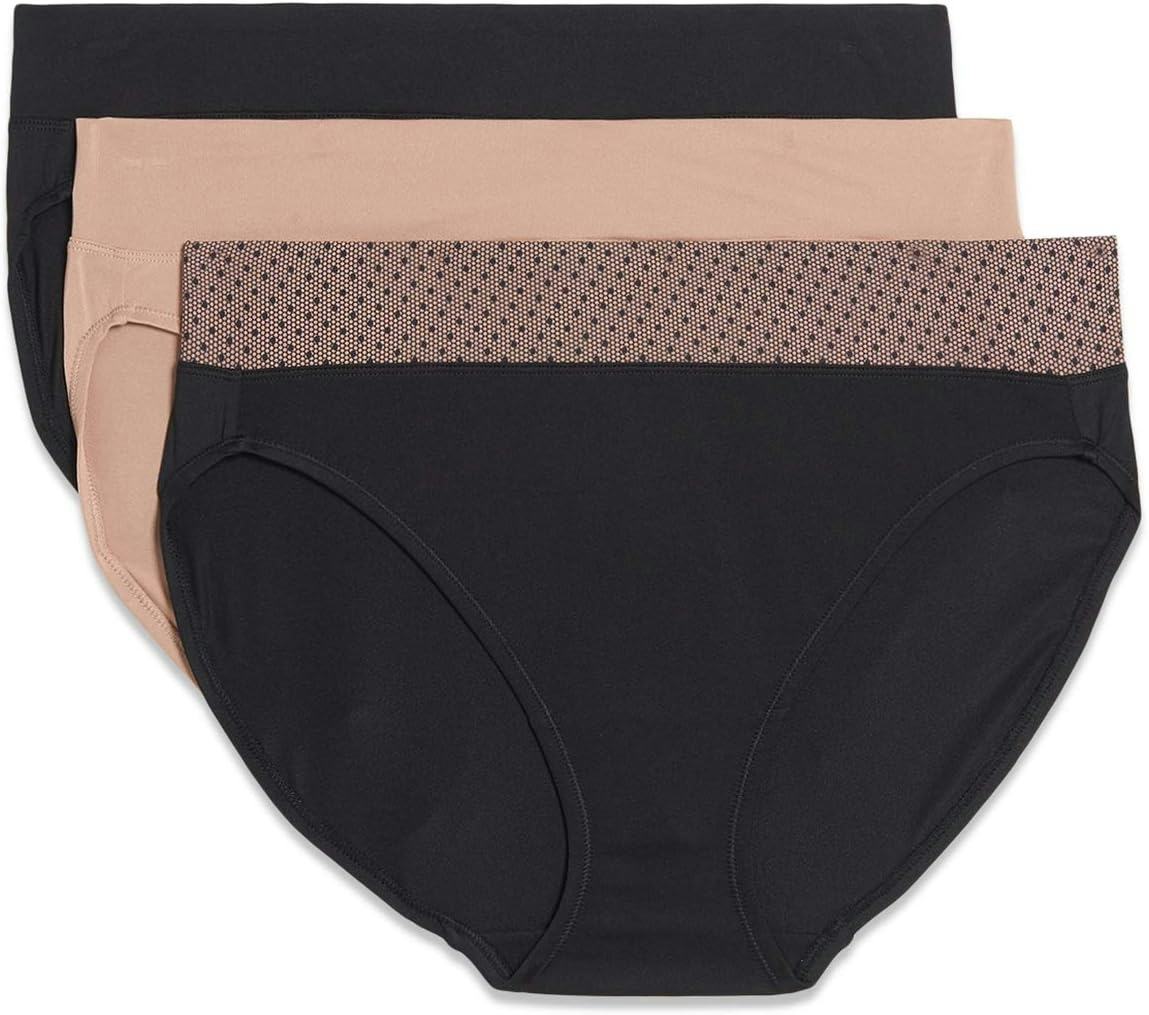 Warner&rsquo;s Blissful Benefits Dig-Free Waistband Underwear (3-Pack)