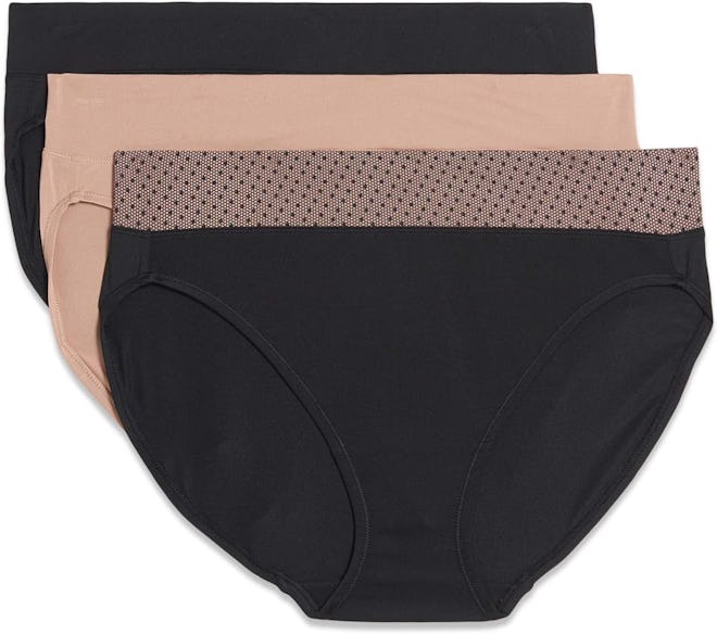 Warner's Blissful Benefits Dig-Free Waistband Underwear (3-Pack)