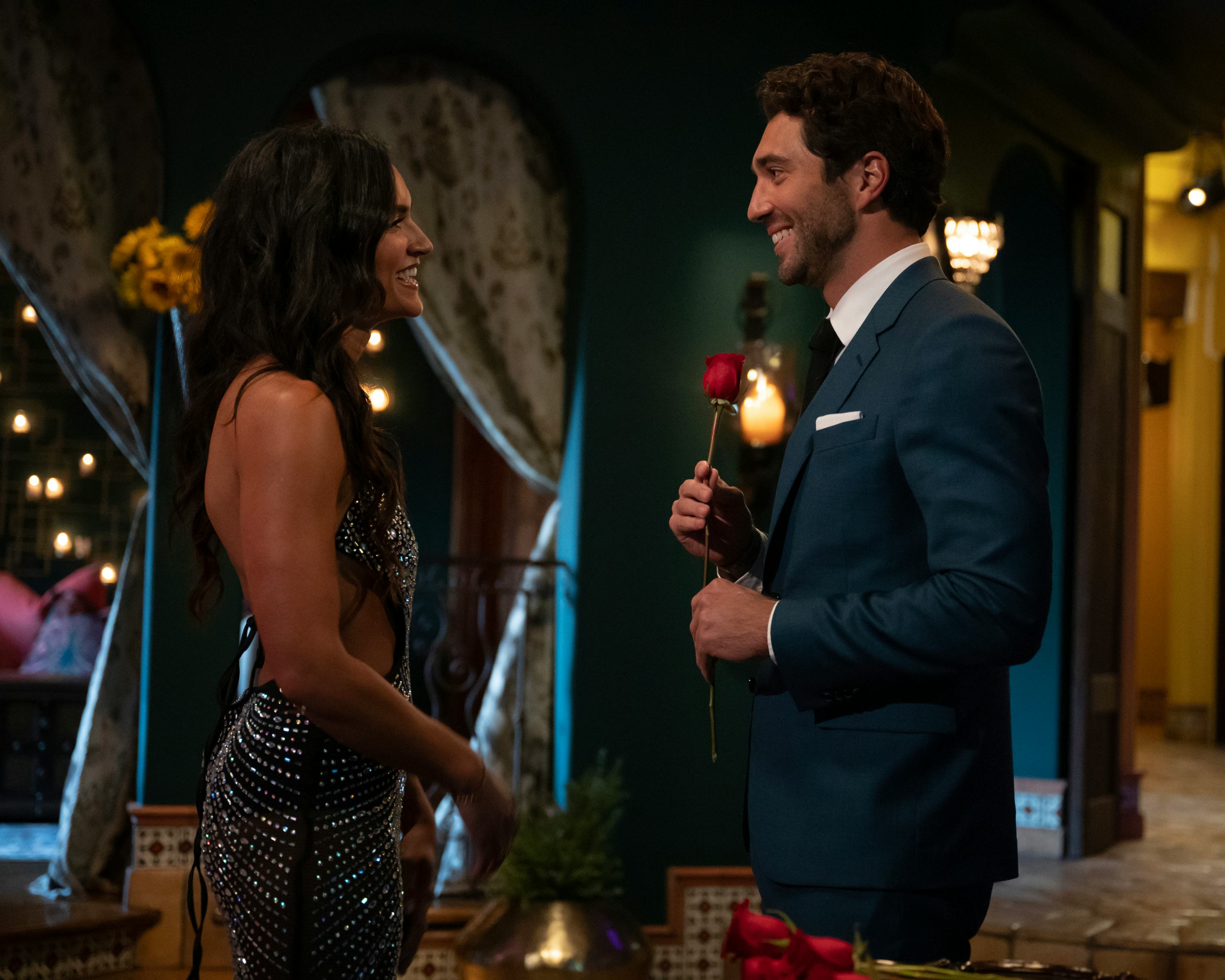 Madina and Joey on &lsquo;The Bachelor.&rsquo; Photo via ABC