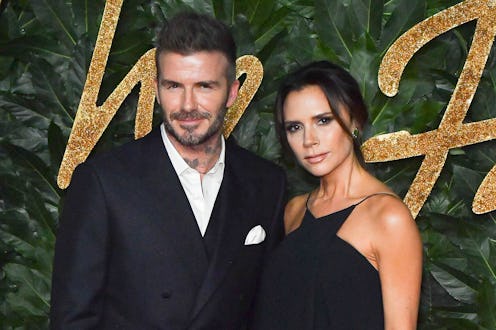 David and Victoria Beckham on the red carpet.