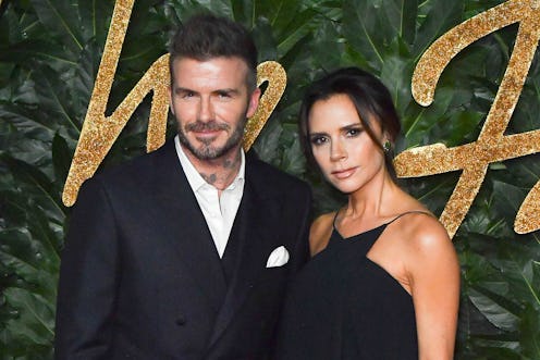 David and Victoria Beckham on the red carpet. 