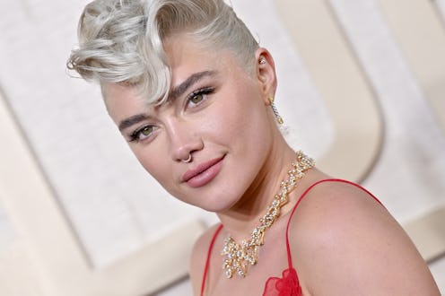 Florence Pugh at the Golden Globes.