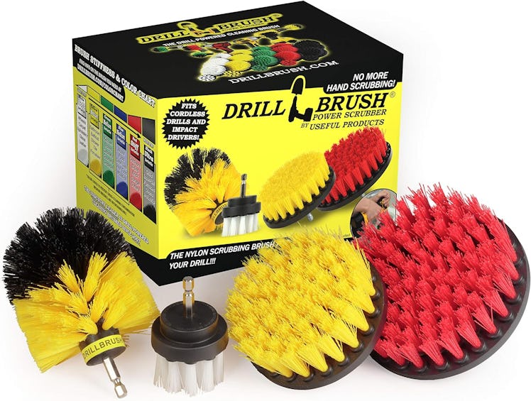 Drill Brush Power Brush Drill Attachment Kit (4 Pieces) 