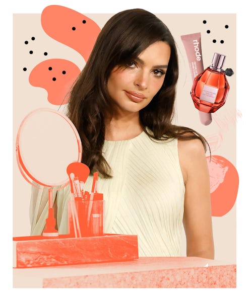 Emily Ratajkowski's beauty routine is all about achieving a sun-kissed, fresh face.
