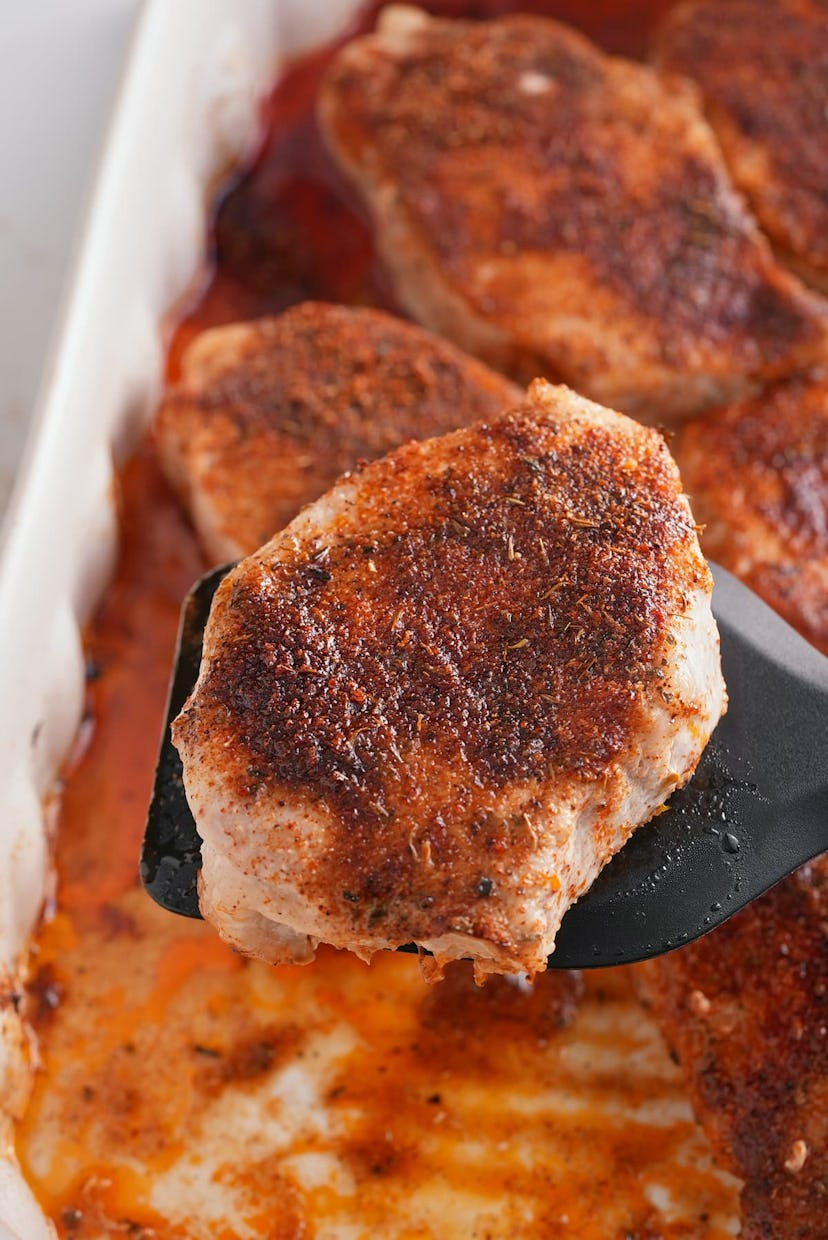 oven-baked pork chops