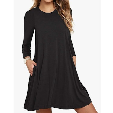 HiMONE Long-Sleeve T-Shirt Dress