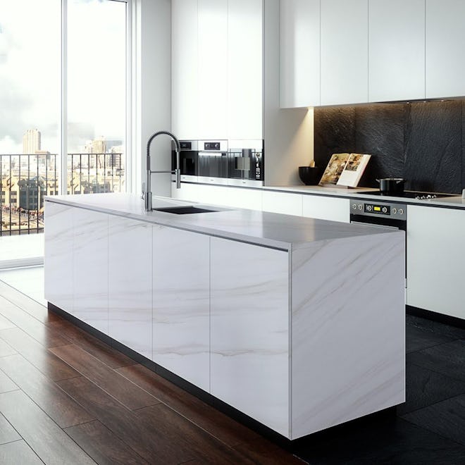 Oxdigi White Marble Contact Paper