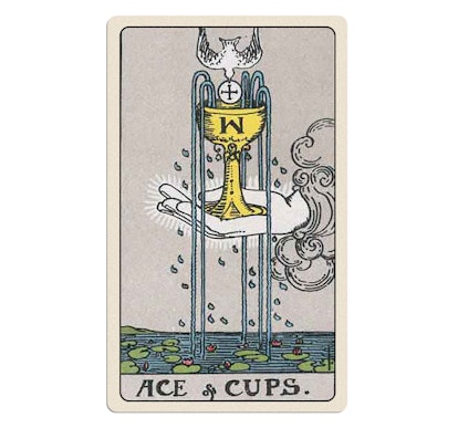 Your tarot reading for the week of February 5 includes the Ace of Cups.
