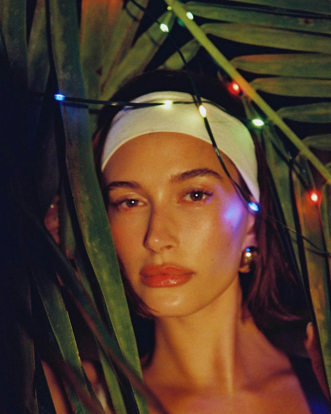 Hailey Bieber Wore A Fuzzy Thong Bikini For Her New Rhode Calendar