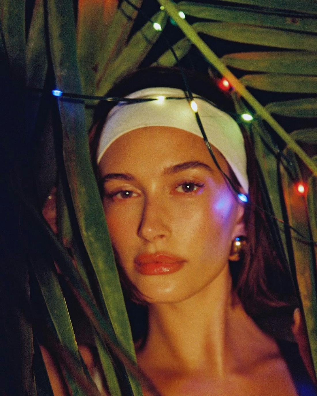 Hailey Bieber Wore A Fuzzy Thong Bikini For Her New Rhode Calendar