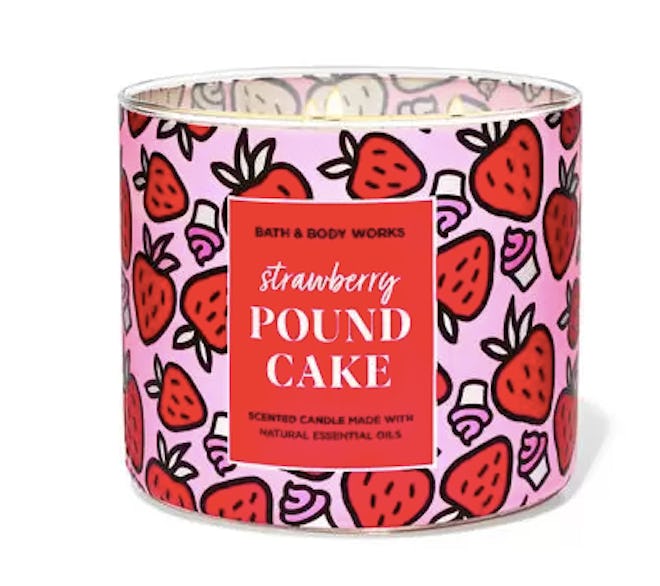 Strawberry Pound Cake 3-Wick Candle, 14.5 Oz.