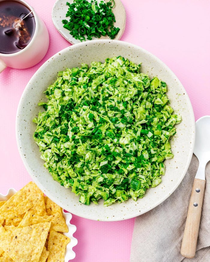 Tiktok Green Goddess Salad, a scoopable salad to eat with chips recipe