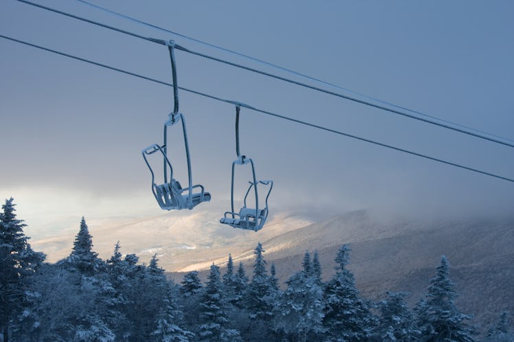 Ski lift at Killington Ski Resort.