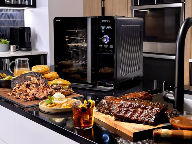 GE Profile Smart Indoor Smoker with Active Smoke Filtration