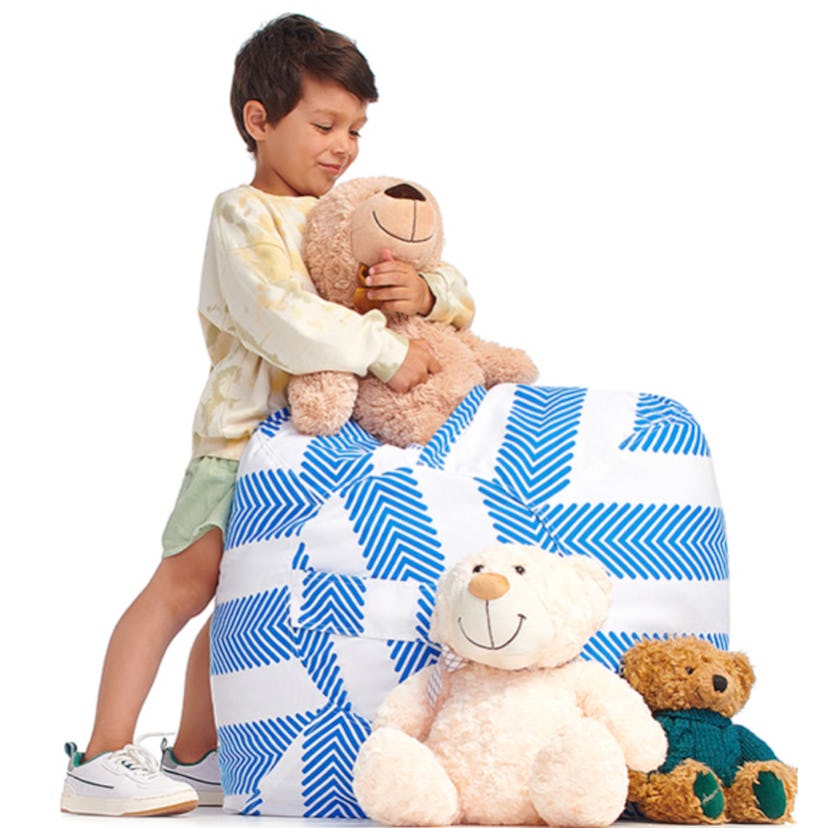 5 STARS UNITED Stuffed Animal Storage Bean Bag