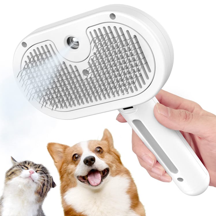 Pecait Spray Pet Brush for Shedding
