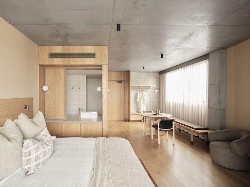 Hotel Marvell, a 24-room property, marries a minimalist aesthetic with natural materials, textures,...