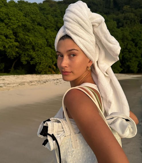 Hailey Bieber wears a thong bikini on vacation with Kendall Jenner to celebrate the new year