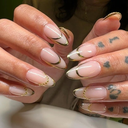 Invisible French tips are a trending French manicure idea for 2024.