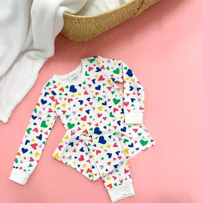 cute valentine's pajamas for babies and kids