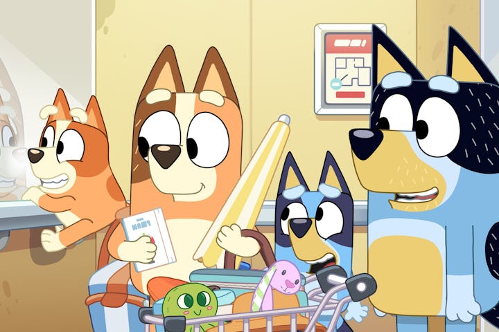 The Heeler family takes a trip during "Relax" and "Stickbird"