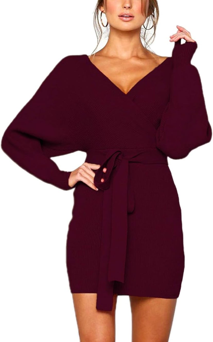 Mansy Batwing Sweater Dress