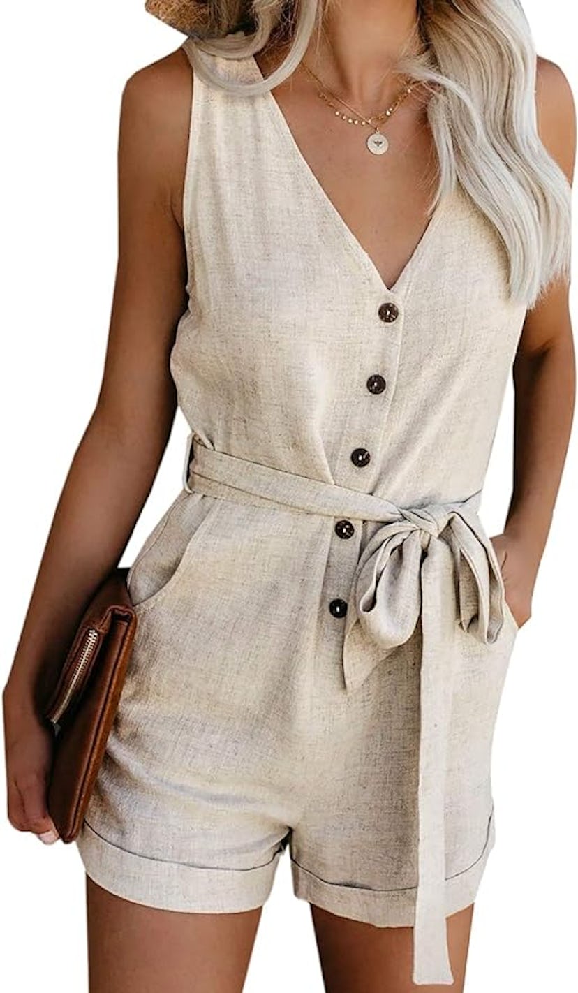 Acelitt Sleeveless Romper