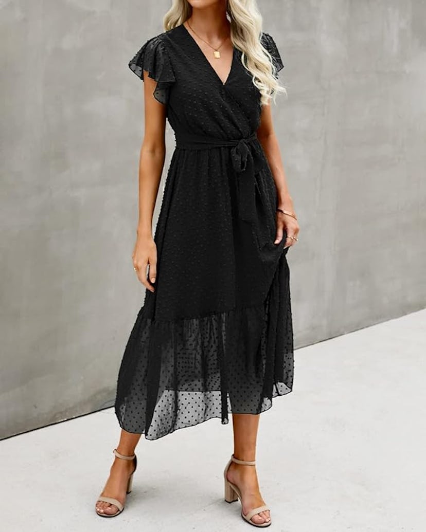 BTFBM Pleated A-Line Midi Dress