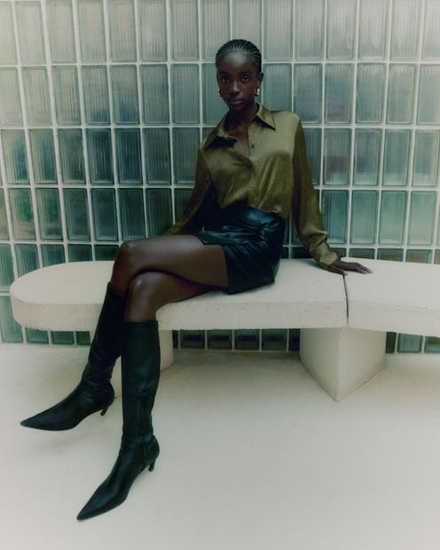 Black boots from Mango