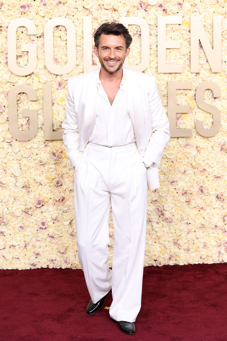 Jonathan Bailey attends the 81st Annual Golden Globe Awards at The Beverly Hilton on January 07, 202...
