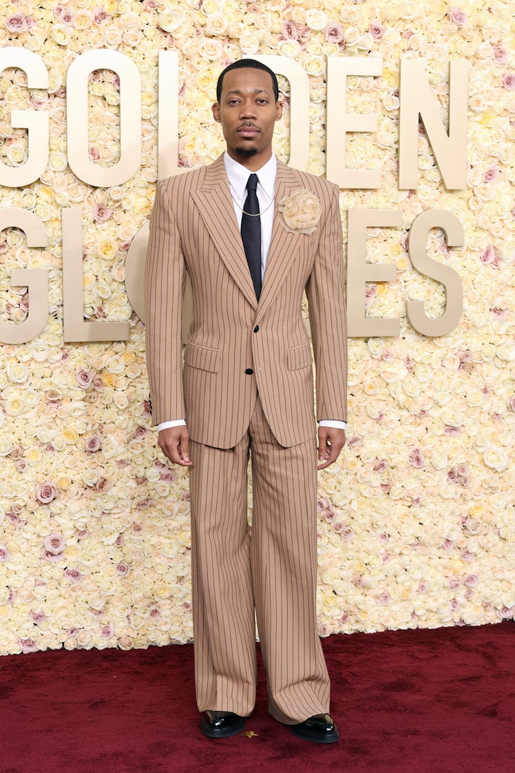 Tyler James Williams attends the 81st Annual Golden Globe Awards at The Beverly Hilton on January 07...
