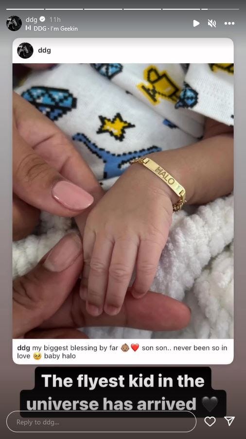 Halle Bailey and boyfriend DDG officially welcomed their newborn son, Halo, to the world with Jan. 6&hellip;