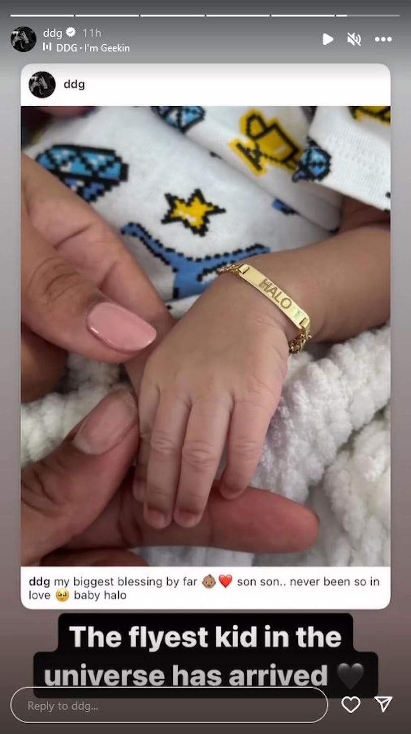 Halle Bailey and boyfriend DDG officially welcomed their newborn son, Halo, to the world with Jan. 6...