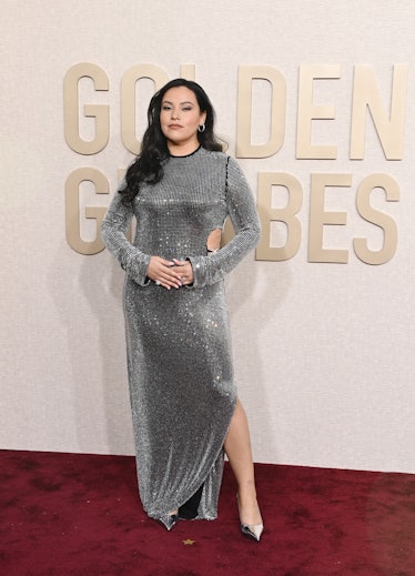 JaNae Collins attends the 81st Annual Golden Globe Awards at The Beverly Hilton on January 07, 2024 ...