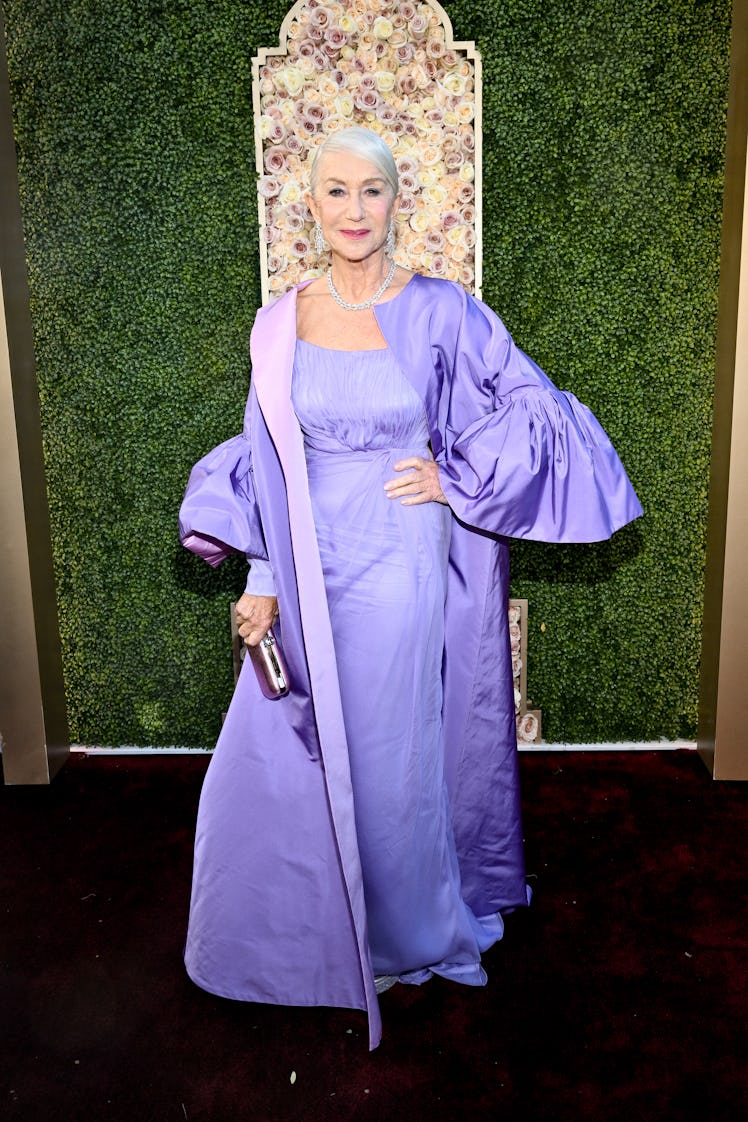 Helen Mirren at the 81st Golden Globe Awards held at the Beverly Hilton Hotel on January 7, 2024 in ...