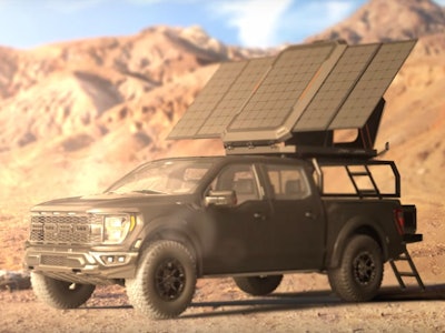 Jackery's Solar Generator for Rooftop Tent concept