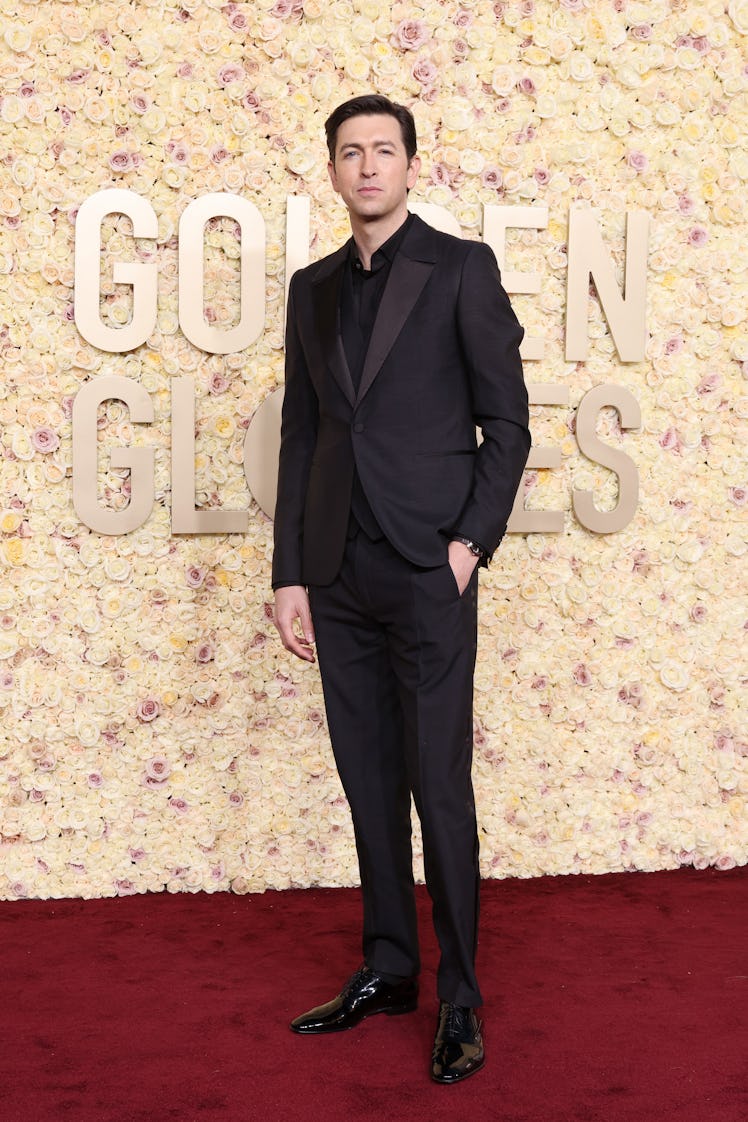 Nicholas Braun attends the 81st Annual Golden Globe Awards at The Beverly Hilton on January 07, 2024...