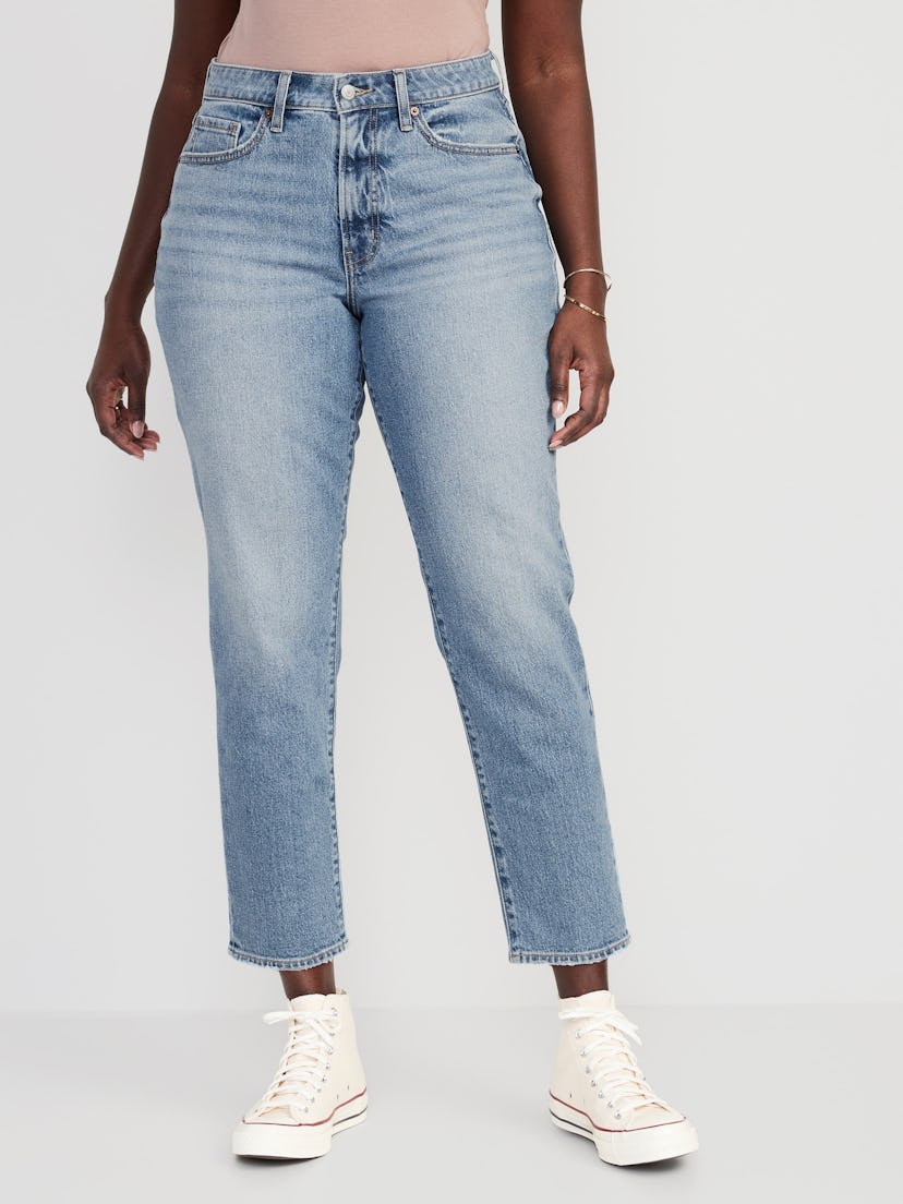 Curvy High-Waisted OG Straight Ankle Jeans