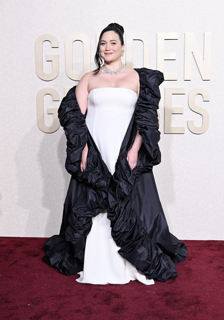 Lily Gladstone at the 81st Golden Globe Awards held at the Beverly Hilton Hotel on January 7, 2024 i...
