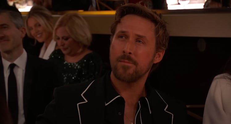Ryan Gosling's reaction to a Golden Globes joke about 'Barbie'
