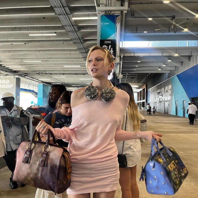 Alex Consani in a photo posted to Instagram.