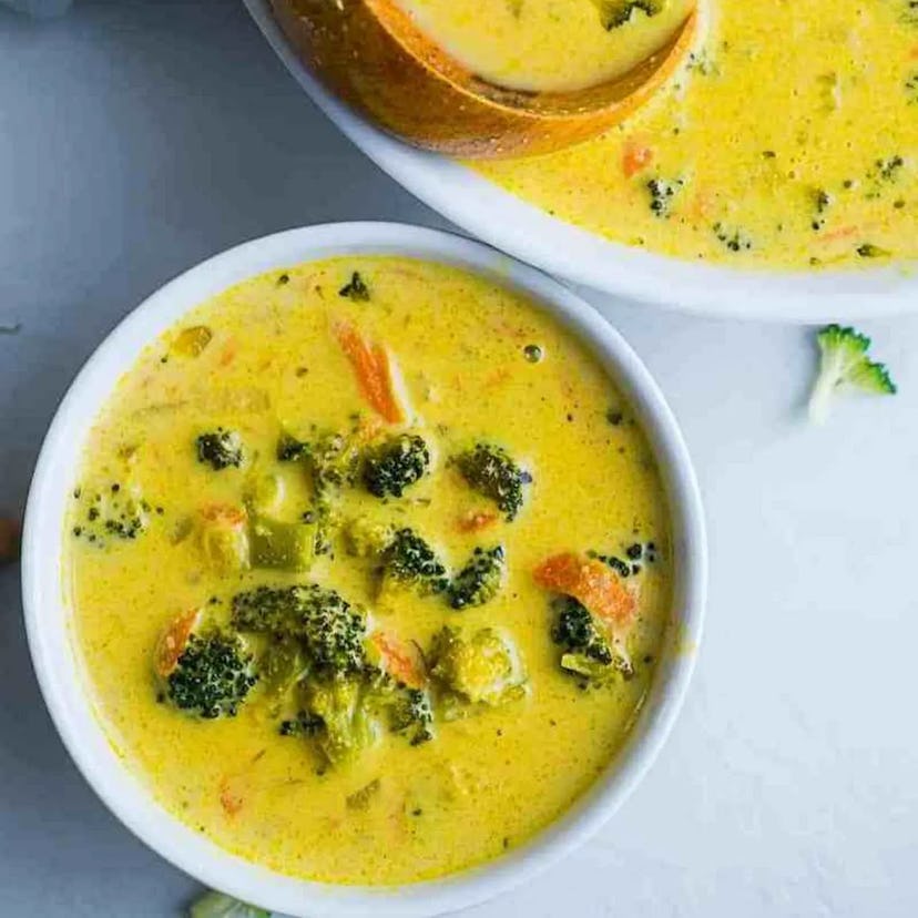 golden broccoli soup