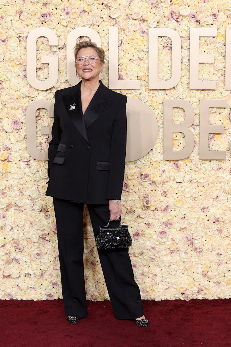  Annette Bening attends the 81st Annual Golden Globe Awards at The Beverly Hilton on January 07, 202...