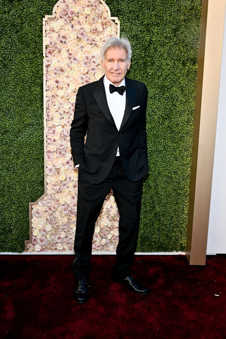 Harrison Ford at the 81st Golden Globe Awards held at the Beverly Hilton Hotel on January 7, 2024 in...