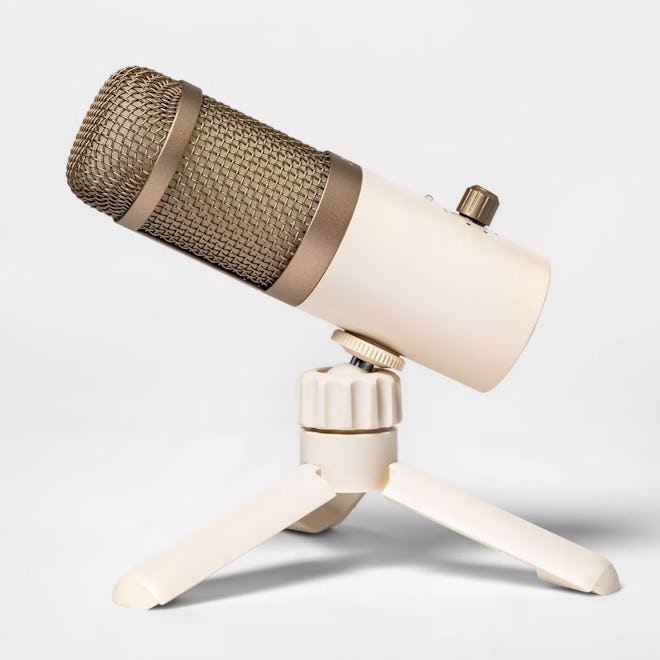 Desktop Microphone in Stone White