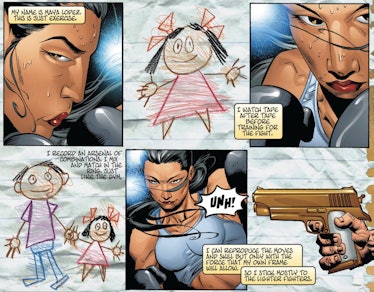 Echo’s introduction in Daredevil #9, published in 1999.