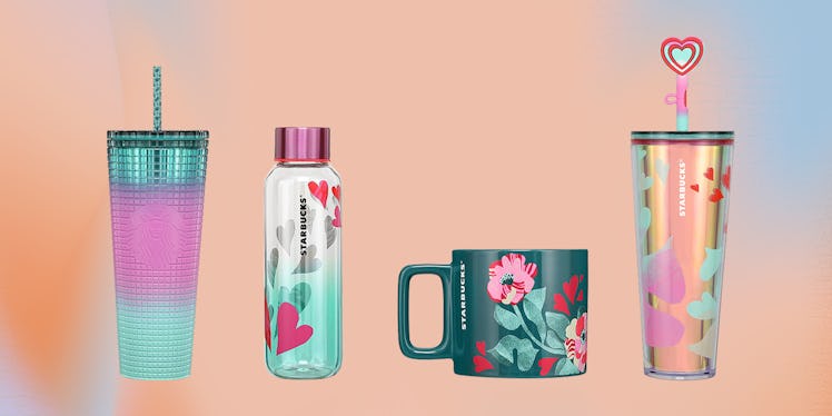 Starbucks has more cups in their Valentine's Day collection that are just as pretty as the pink Stan...