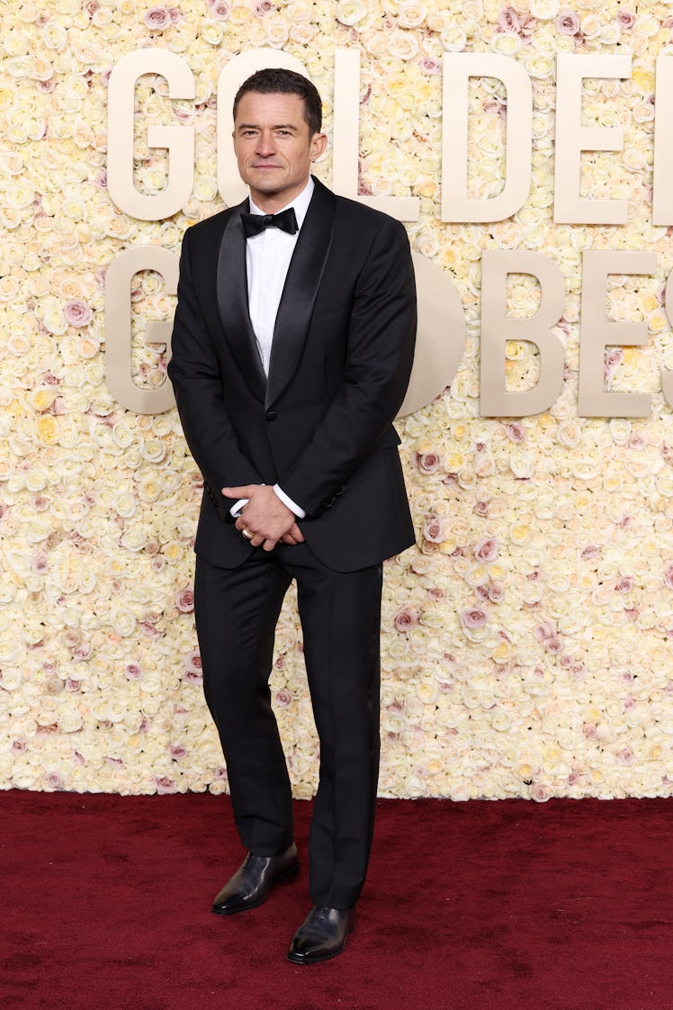 Orlando Bloom attends the 81st Annual Golden Globe Awards at The Beverly Hilton on January 07, 2024 ...