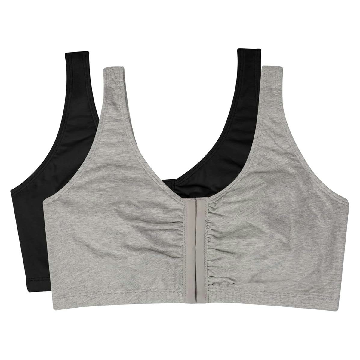 Fruit of the Loom Front Closure Cotton Bra (2-Pack)